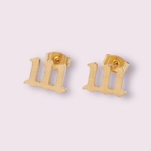 111 ANGEL NUMBER EARRINGS 111